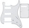 Pickguard Scratch Plate Satz Von Weißen 3ply HSS Gitarre Pickguard Scratch Plate SSH &Back Plate Tremolo Abdeckung &Schrauben Für Stratocaster Guitar Teile