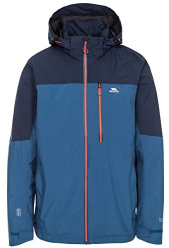 Trespass Mens Waterproof Jacket Tappin Indigo in Size - 3XL