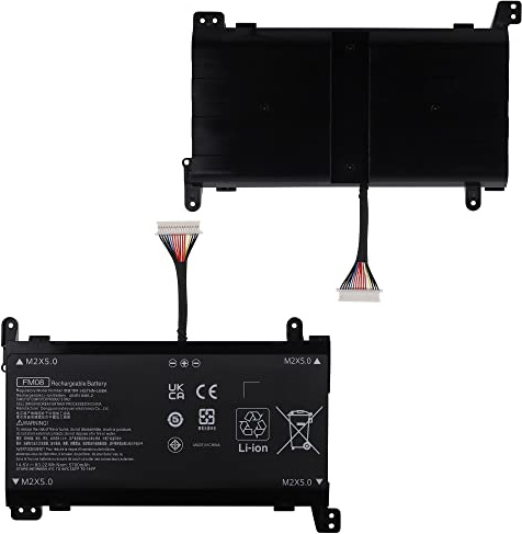 E-yiiviil Ersatzakku FM08 16 Pins Kompatibel mit HP Omen 17-an014ng HSTNN-LB8B 922753-421 922977-855 AKKU