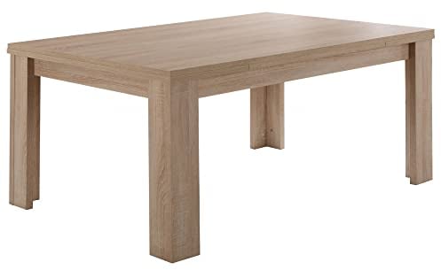 DEINE TANTE EMMA 0560_160x90 MONZI Eiche Sägerau Sonoma Nb. Tisch Esstisch Auszugstisch Küchentisch Funktionstisch ausziehbar 160 x 90 cm