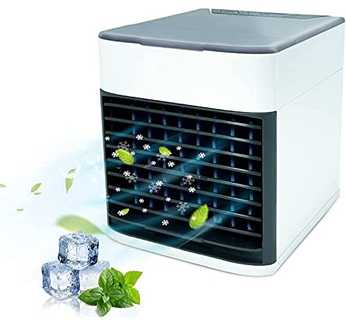 VVLXRIC Raffreddatore D Aria Portatile, Ultra Silenzioso Mini Condizionatore Portatile Silenzioso - Dispositivo di Raffreddamento Personale Cooler, Ufficio A Casa Lavoro All'Aperto