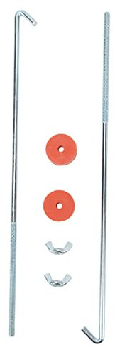 Adjustable Battery Hold Down Clamp Car Universal 12in J Hook Battery Hold Down Bolts Professional with Washer Wing Nut Auto Body Repair