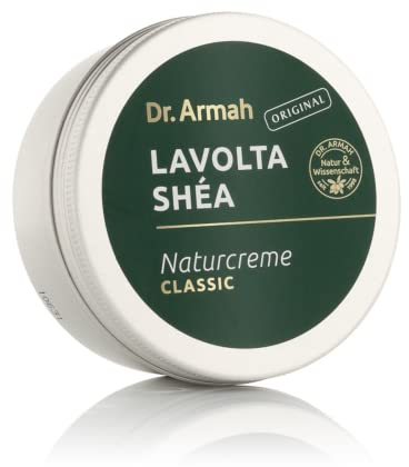 LAVOLTA Shea natürliche Hautcreme Classic, 10ml - vegan & parfümfrei - Probierset Körpercreme für sehr trockene Haut mit reiner Sheabutter & Vitamin E - Körperbutter für alle Hauttypen