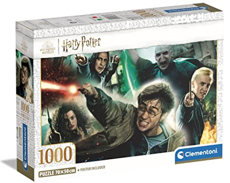 Clementoni - Harry Potter Potter-1000 Puzzle für Erwachsene, Made in Italy, Mehrfarbig, 39788