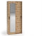MargaretHadas24 Garderobenschrank Vanessa I 90 cm Garderobe Schrank Spiegel Schlafzimmer Jugendzimmer (Eiche Artisan, 90cm)