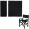 Directors Chair Canvas, Casual Directors Stuhl Cover Kit, Ersatzbezug für Regiestuhl, 52x42cm+52,5x19,5 cm, Chair Canvas Replacement, Nicht verblassend, für den herkömmlichen Regiestuhl(Neger)
