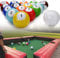CYMYYDS Aufblasbare Billard-Fußball-Fußball-Snooker-Bälle, Tischspiele, 16-teiliges Leder-Fußball-Pool-Kick-Billard-Set, Sportspiel für Erwachsene, für Hinterhofräume, Außen- und Innenbereich,18cm