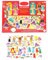 Hölzerne Anziehpuppe, Magnetische Doppelseitige Holzpuppe Mit 63 Aufklebern Und 4 Holzpuppen, Kreatives Rollenspiel, Sicheres Süßes Anziehpuzzlespielzeug