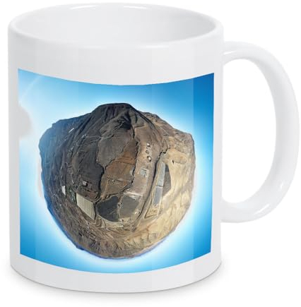 artboxONE Tasse Fuerteventura - Cardon von Dienstleistungsdrohne.de - Kaffeetasse Natur