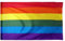 Bandera Gay Pride LGBTQ+ Rainbow, Bandera Gay 90cm x 150cm, Bandera Grande con Trabilla para Mástil y Cordones para Sujetar, Bandera para Desfile, Orgullo Gay, Celebraciones, Manifestaciones, (1)