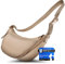 Yelobåg Isolierte Umhängetasche | Festival Moon Bag | Crossbody sling bag wasserfest | Stylische Schultertasche mit verstellbarem Gurt | Bauchtasche mit Isolierung | Unisex Handtasche
