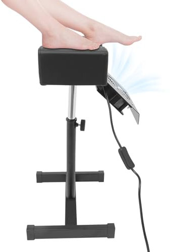 Tabouret de Pédicure avec Ventilateur Dépoussiérage Réglage Hauteur Fauteuil Pedicure pour Salons de Coiffure, Spas, Domestique, pour Repose-pieds Lors Pédicure, Manucure