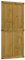 vidaXL Puerta de granero CORONA madera maciza pino 90x210 cm