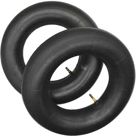 QsEzDo Chambre à air 4.00-8 avec tige de valve coudée TR87, fonctionne pour brouette, diable, chariot de secours, etc. (4.00-8 TR87 (lot de 2))