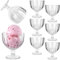 KADAX Lot de 6 coupes à glace, en verre, 390 ml, verres à dessert, bols à glace, bols à dessert, bols à glace, bols à dessert, bols à glace, bols à glace, bols à dessert, passent au lave-vaisselle