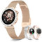 HXQHSTBG Orologio Intelligente Donna 1,19 AMOLED Smartwatch con Chiamate Bluetooth, Monitoraggio Sonno/SpO2/Frequenza Cardiaca, 120+ Modalità Sportive, Pedometer, IP67 per Android iOS Oro Rosa