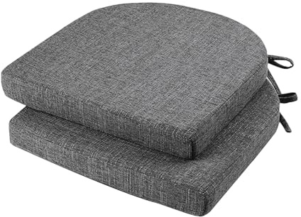 YuLiMirich 2er Set Stuhlkissen für Draußen, 45 x 45 x 5cm Terrassenstuhlkissen für Gartenmöbel, Sitzkissen für Garten, Outdoor Stuhlauflage als Stuhl-Kissen