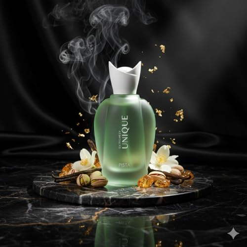 Unique Pista Eau de Parfum für Damen, 100 ml, orientalischer Duft, Vanille und Süß, langer Halt, zeitlose Eleganz und Weichheit