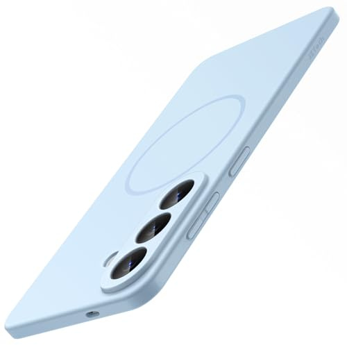 JETech Magnetische Dünn Hülle für Samsung Galaxy S26 Plus, Sky Blue | Kompatibel mit MagSafe, Rutschfester Griff, Vollständiger Kameraschutz, Ultradünn, Matte Oberfläche