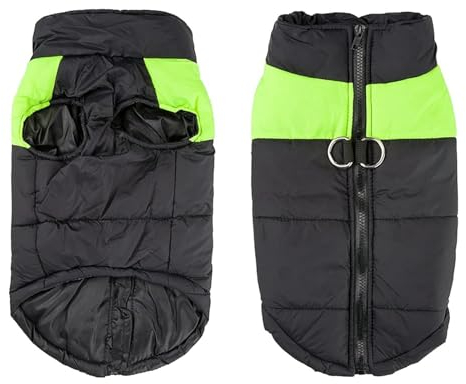 Shinmax Hundemantel Winterjacke Hundejacke wasserdichte Winter Jacke Warm Winterweste für Kleine Mittlere Große Hunde Gefütterter Brustschutz Hund Welpen Kleidung Weste Haustier Gepolsterte Mantel