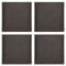 ebos Sitzkissen 4er-Set | 40x40cm, handgefertigt, 100% Wollfilz BZW. Kuhfell | Hochwertiges Stuhlkissen, Sitzpolster mit Füllung | Filz-Kissen, Stuhl-Auflage (hellgrau/dunkelgrau)