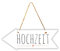 Frau WunderVoll® Schild Pfeil Hochzeit, 40 x 15 cm, Holz, beidseitig Bedruckt/Wegweiser, Hochzeit Vintage, Hochzeitsschild, Kirche, Standesamt, Stuhldekoration, Hochzeitsgeschenke Brautpaar Schild