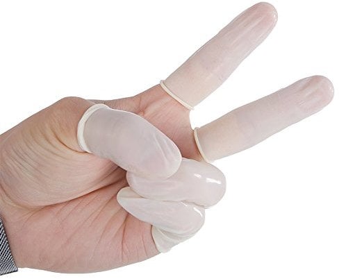 MASUNN Abeso A7213 100Pcs/Lot Anti-Static Durable Latex Finger Cots Safety Glove Anti-Slip For Chalk- M