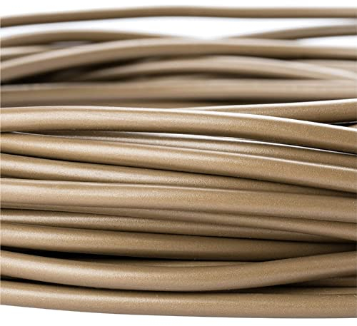 Câble d'alimentation H03VV-F 3 x 0,75 mm PVC isolé câble rond câble de lampe câble de raccordement (10 m, doré)