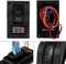 Voltmètre 12V DC LED Interrupteur à bascule de panneau de test à double batterie 4P ON-OFF-ON Convient à une variété d'applications Cockpits marins, applications de caravane, camions, 4x4.Le panneau e