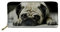 UOIMAG Damen-Geldbörse, lang, PU-Leder, Clutch, Kartenhalter, Organizer, Mädchen, Geschenktaschen, Niedlicher Mops, ONE SIZE-20x11x2.5CM, modisch