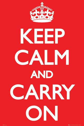Keep Calm - Poster - and Carry on + Ü-Poster