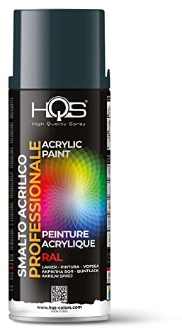 HQS Bomboletta di Vernice Spray Acrilica Colori Ral (Ral 7016 Grigio Antracite)