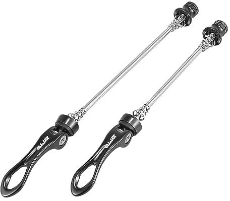 X AUTOHAUX 2pcs Bicycle Quick Release Skewer Wheel Hub Lever Black