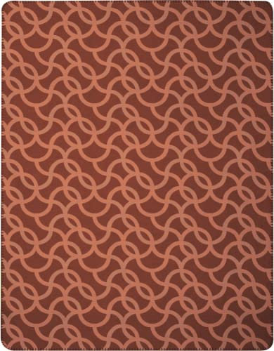 Biederlack Elle Decoration Plaid Rings Farbe Terra Größe 150 x 200 cm