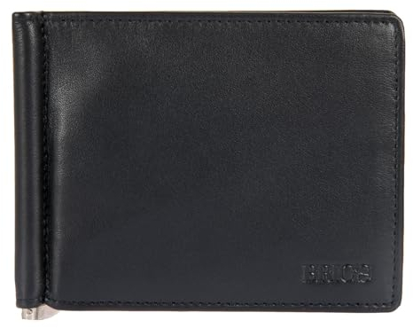 Bric's - Lederbrieftasche Bernina, Schwarz, 9x11,5x2 cm