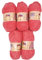 chenille 5 x 100 Gramm Himalaya Dolphin Strickwolle, Babywolle , 500 Gramm Wolle Super Bulky (lachs orange 80332), 35_x_25 CM