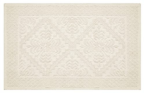 OLIVO.shop | SARDEGNA Tappeto sardo in cotone, passatoia corridoio varie misure (BEIGE 70X130 cm)