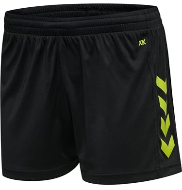 hummel Hmlcore Xk Poly Short Femme, Noir/Citron Vert, M