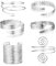 ORAZIO 6 Stück Oberarm Armbänder für Damen Silber Oberarmreif Set Griechische Göttin Schmuck Band Manschette Armband Armreif Griechische Arm Armband Modeschmuck