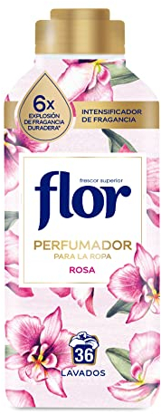Flor Perfumador para la Ropa con fragancia floral Rosa, hasta 36 dosis, 720ml, 1 Unidad (Paquete de 1)