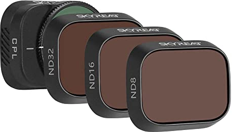 Uvafly Mini 3/Mini 3 Pro Filter, ND-Polarisatorfilter-Set, Kameraobjektivfilter, kompatibel mit DJI Mini 3/Mini 3 Pro Drohnenzubehör, 4er-Pack-CPL ND8 ND16 ND32 (Kunststoff)