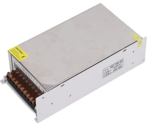 Fuente de Alimentación Conmutada 720W, Transformador Convertidor de Potencia de Protección Múltiple, Entrada de AC de 110/220V ±15% y Salida de DC de +24V 30A, con Carcasa Hueca