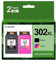 302XL 302 Druckerpatronen, für Druckerpatronen hp 302 XL 302xl Multipack, mit HP DeskJet 3630 1110 2130 3634 3639, hp Envy 4520 4526 4527, hp OfficeJet 3830 3832 4652 5230 Druckers (1Schwarz 1Farbe)