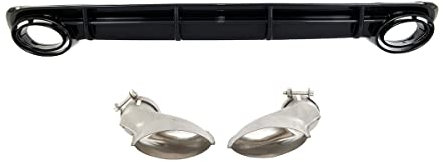 Heckdiffusor Carbon Glanz + Blenden kompatibel für Audi A6 C7 Limousine ab 11-14 kein RS6 DM Autoteile 4213