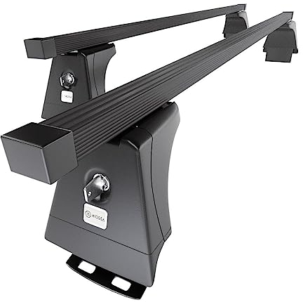 Mossa - Stahl-Dachträger kompatibel mit Honda CR-V III SUV (2007-2011) - schwarz Dachträger Dachgepäckträger - Montagepunkte