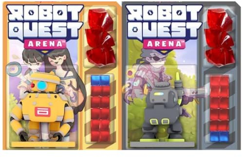 WISE WIZARD GAMES Robot Quest Arena The Deckbuilding Brettspiel Bundle: Jaws Robot Pack und Kettle Robot Pack (2 Stück)