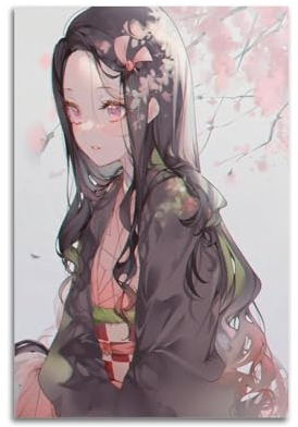 Demon Slayer Kamado Nezuko Nice Art Anime Poster Dekorative Malerei Leinwand Wandkunst Wohnzimmer Poster Schlafzimmer Malerei,Wandkunst Bilddruck Moderne Familienzimmer Dekor 12x18inch(30x45cm)