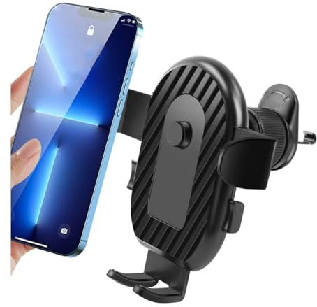 JNNJ Support Téléphone Voiture, Téléphone Portable à La Bouche D'aération De La Voiture, Porte Telephone Voiture De Bord Rotation 360°, Universel Porte Téléphone pour Smartphones Multifonctionnel