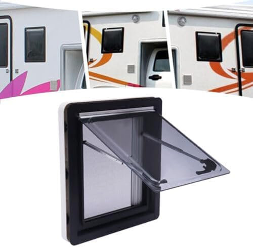 Ausstellfenster Camper Wohnmobilfenster, Caravan Seitenfenster, Wohnmobil Fenster, Externes Schiebefenster Für Wohnmobile, Seitenfenster Ausstellfenster Wohnmobil Fenster Push Fenster,400x300mm