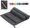 damoguin 3er-Set Mikrofaser Handtuch, Groß (180*80cm) & 2 Stück Klein (80*40cm) Schnelltrocknende Microfaser Fitness Handtücher, als Sporthandtuch, Strandtuch, Badetuch und Reisehandtuch (Dunkelgrau)